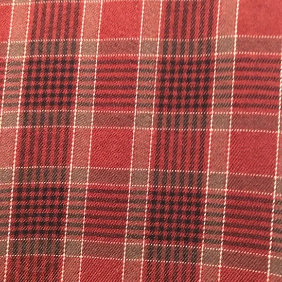 Van Heusen Red Plaid Long Sleeve Button Down Shirt, Size XXL, 18”- 18.5” - Picture 2 of 7